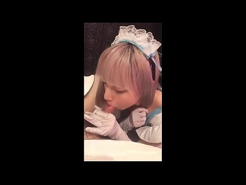 ❤️ Japanese Idol [mayuka], French maid costume, part 1, blowjob and jerk off with lotion ❤️❌ Porno at us ️❤